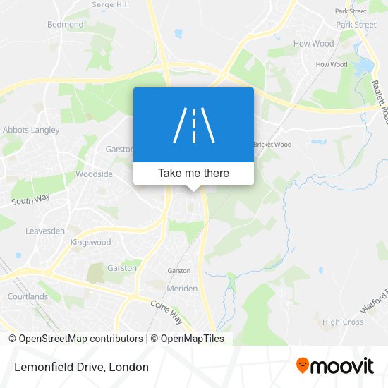 Lemonfield Drive map