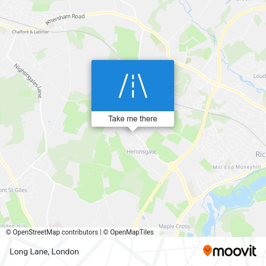 Long Lane map