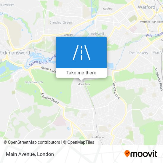 Main Avenue map