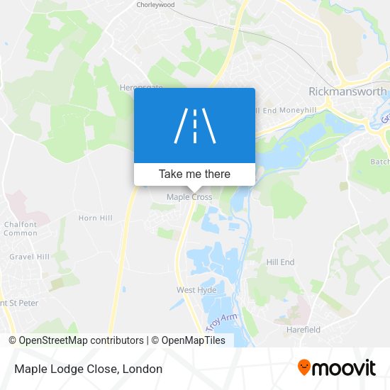 Maple Lodge Close map