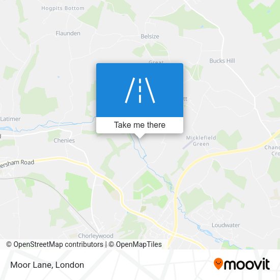Moor Lane map