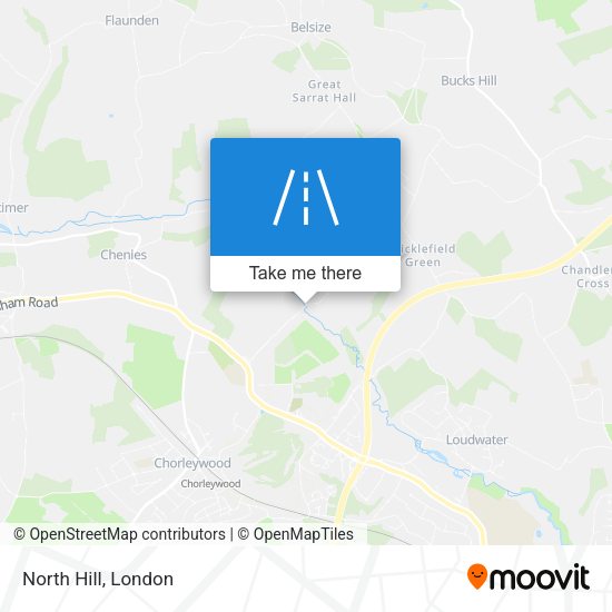 North Hill map