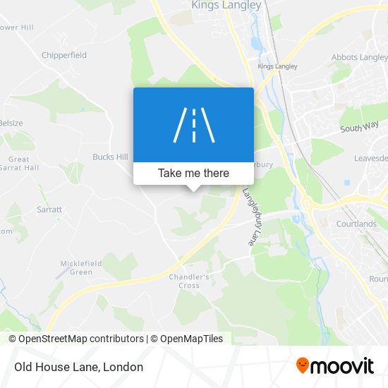 Old House Lane map