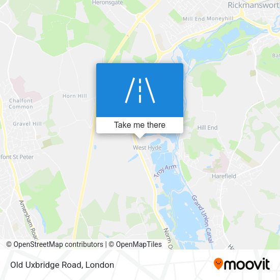 Old Uxbridge Road map