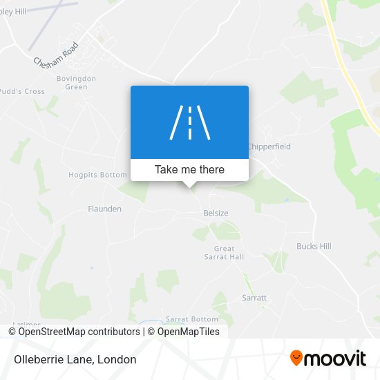 Olleberrie Lane map