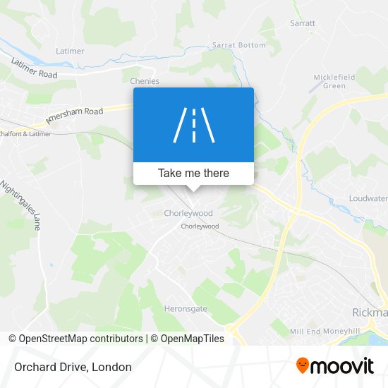 Orchard Drive map