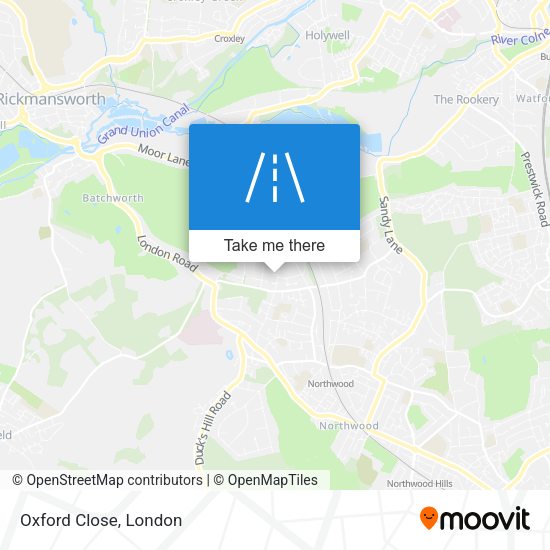 Oxford Close map