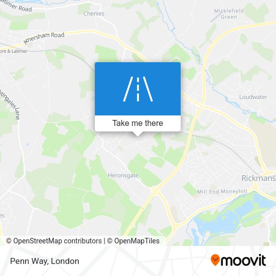 Penn Way map
