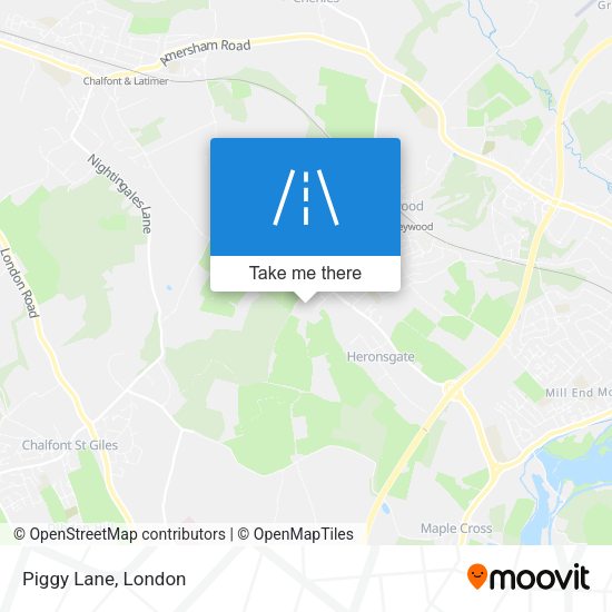 Piggy Lane map