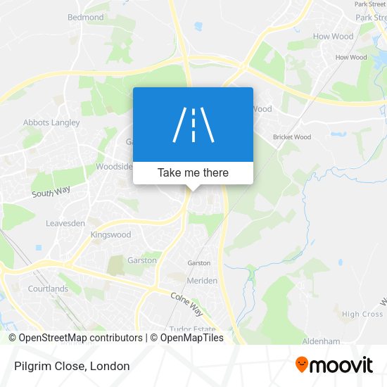 Pilgrim Close map