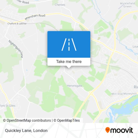 Quickley Lane map