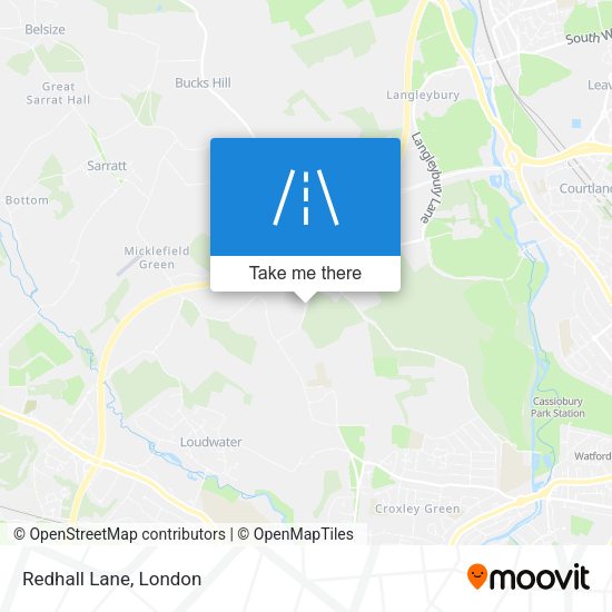 Redhall Lane map