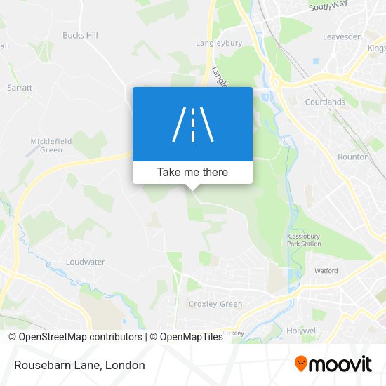 Rousebarn Lane map