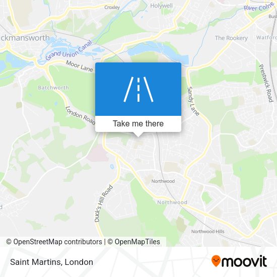 Saint Martins map