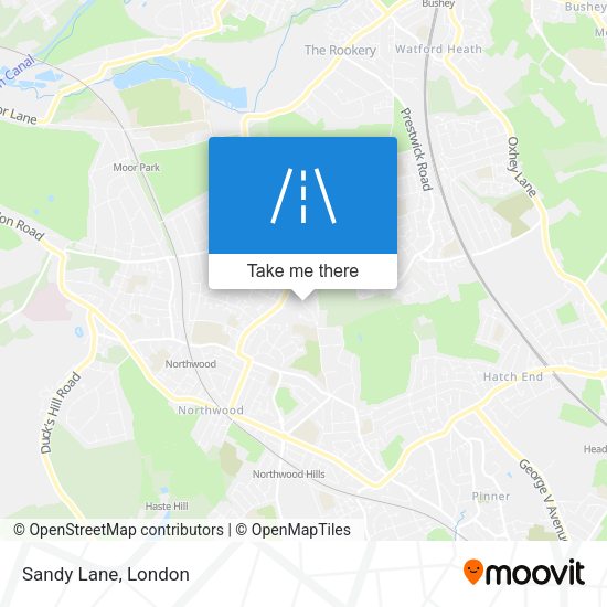 Sandy Lane map