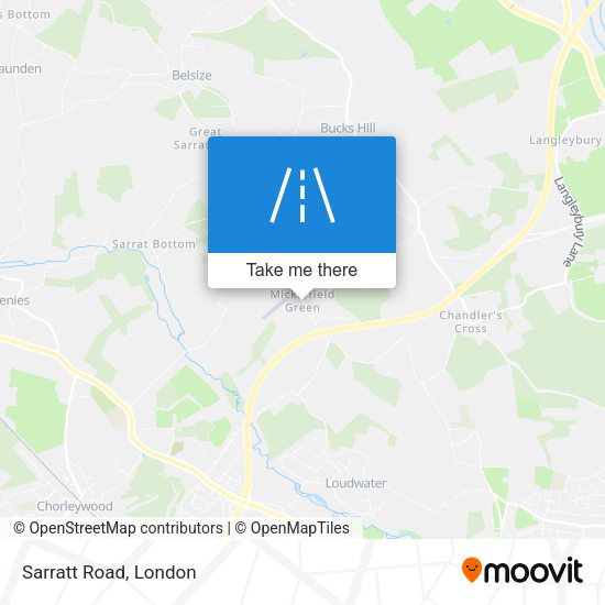 Sarratt Road map