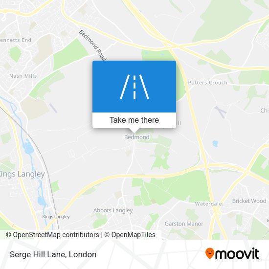 Serge Hill Lane map