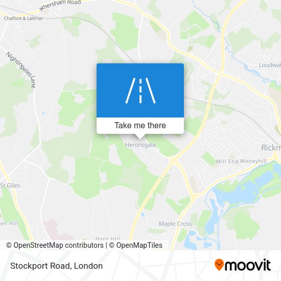 Stockport Road map