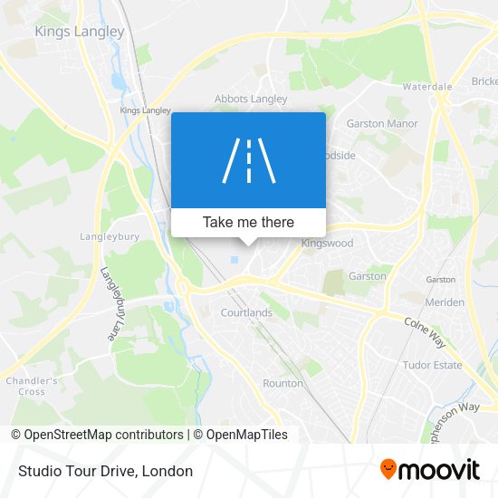 Studio Tour Drive map