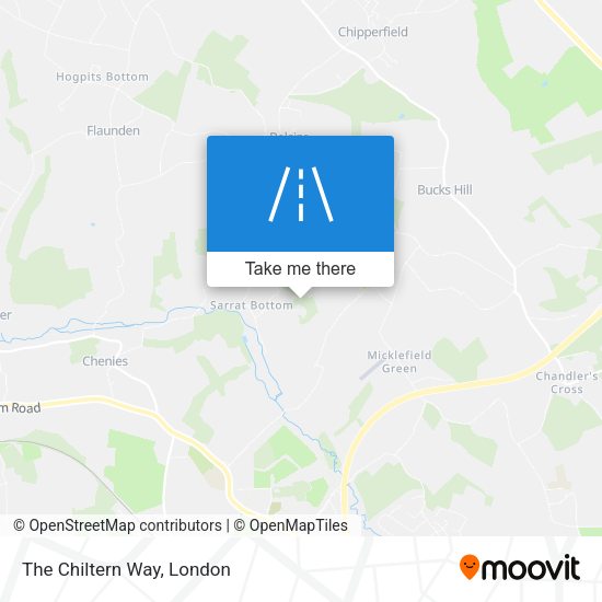 The Chiltern Way map