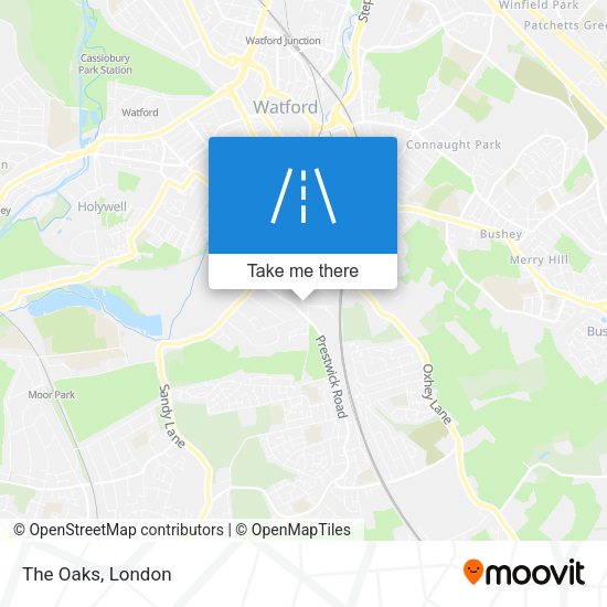 The Oaks map