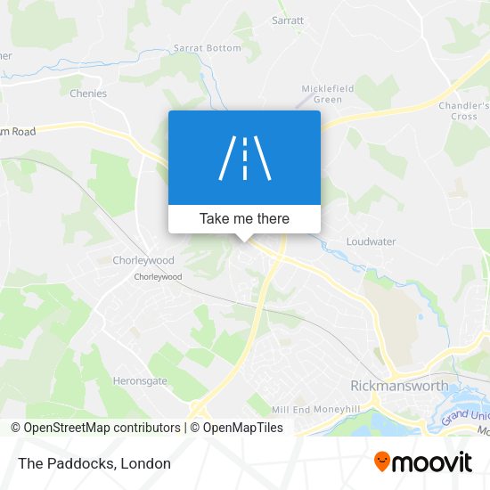 The Paddocks map