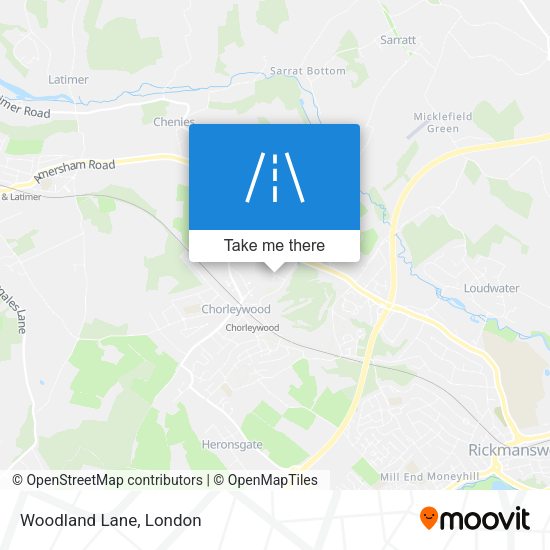 Woodland Lane map