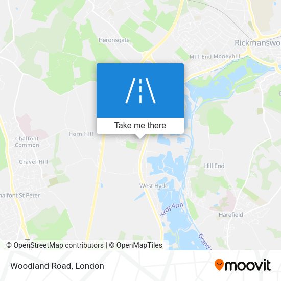 Woodland Road map