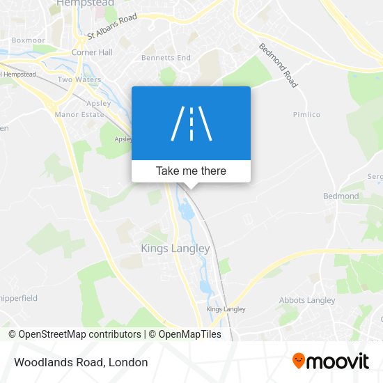Woodlands Road map