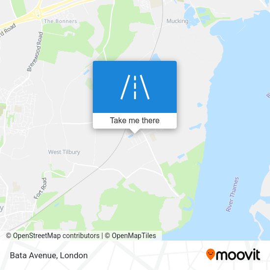 Bata Avenue map