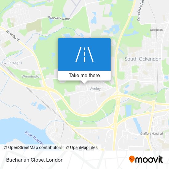 Buchanan Close map
