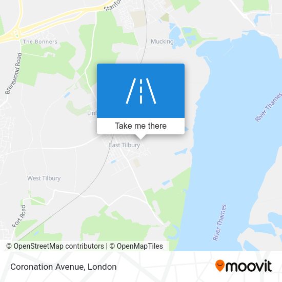 Coronation Avenue map