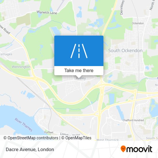 Dacre Avenue map