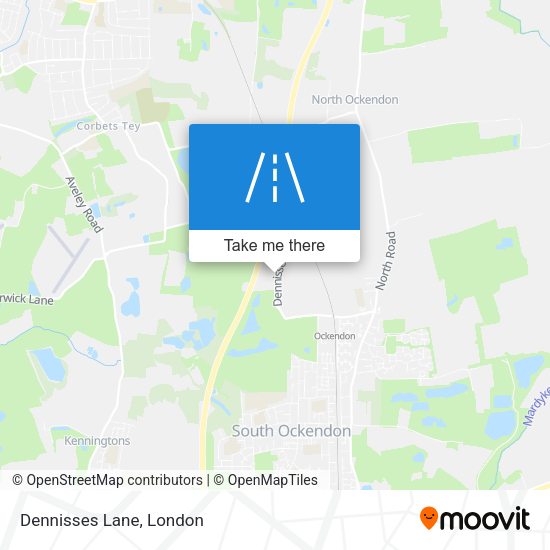Dennisses Lane map