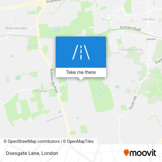 Doesgate Lane map