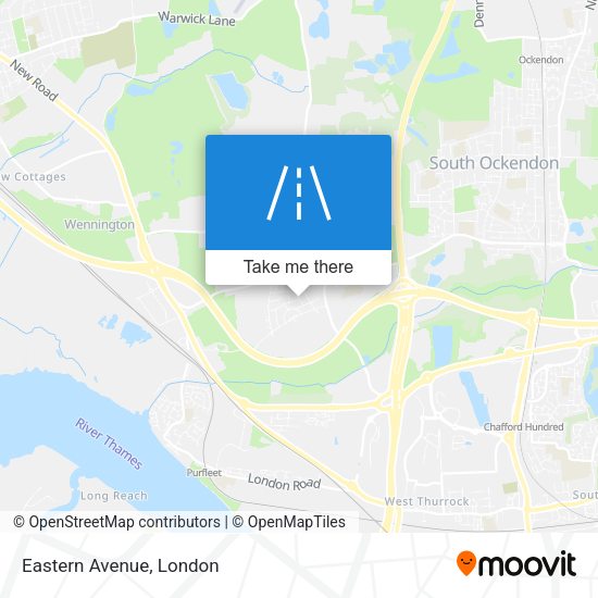 Eastern Avenue map