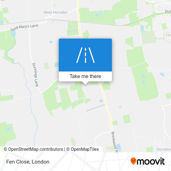 Fen Close map