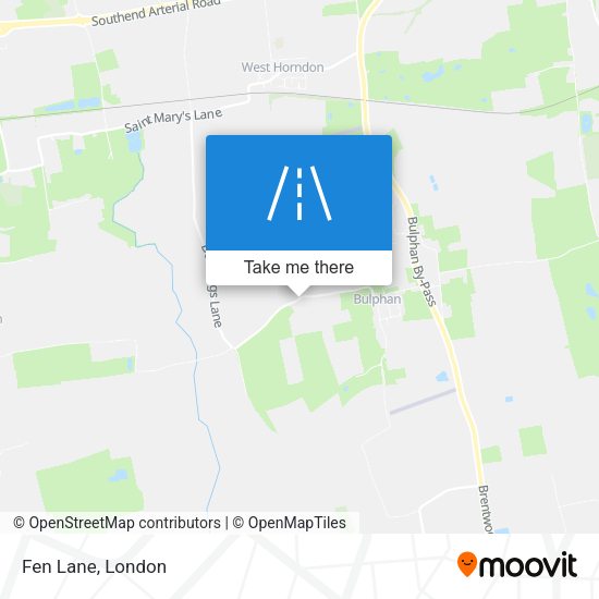 Fen Lane map