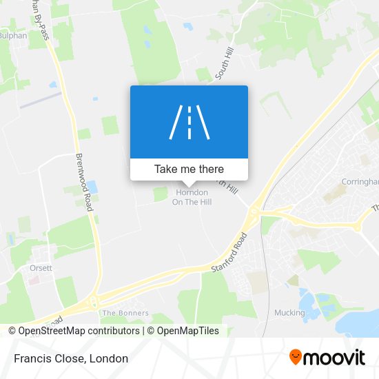 Francis Close map