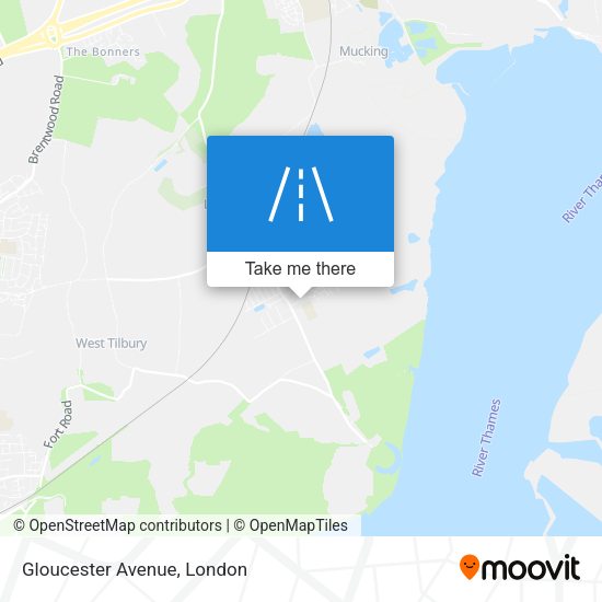 Gloucester Avenue map