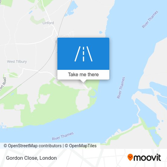 Gordon Close map