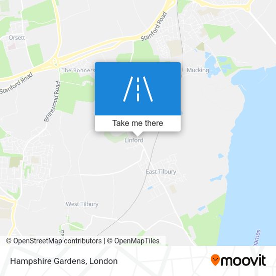 Hampshire Gardens map