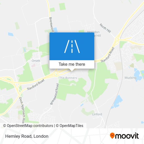 Hemley Road map