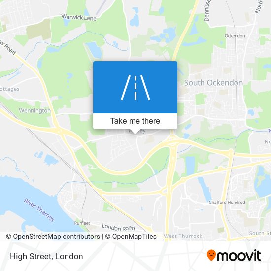 High Street map