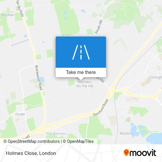 Holmes Close map