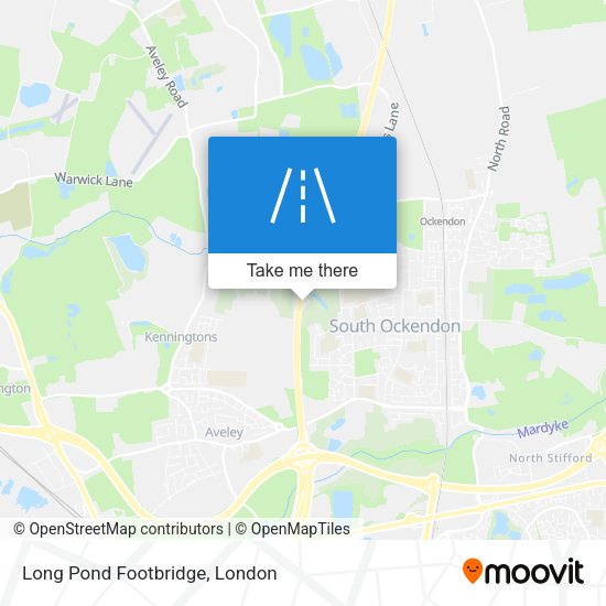 Long Pond Footbridge map