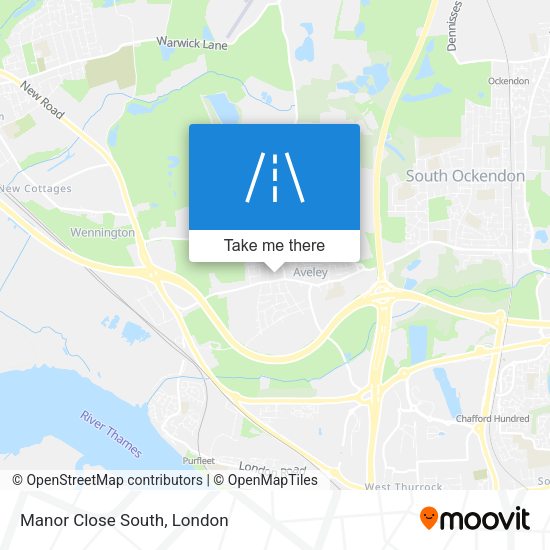 Manor Close South map