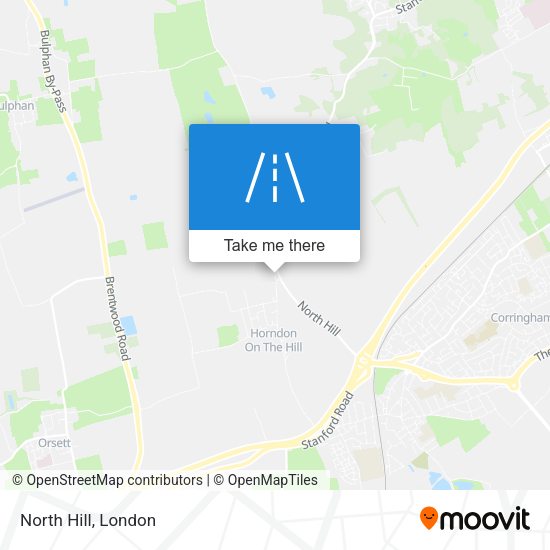 North Hill map