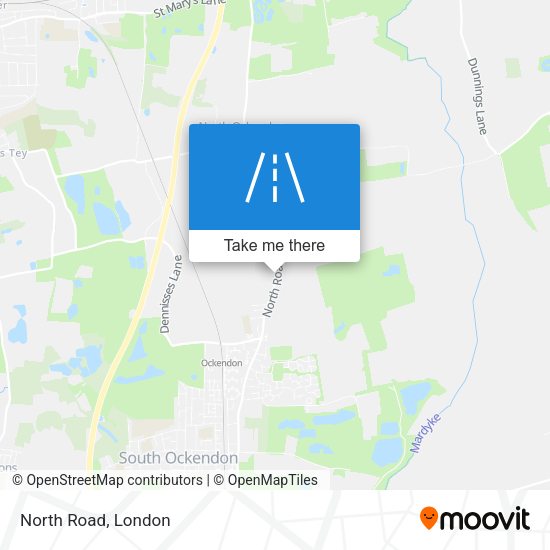 North Road map