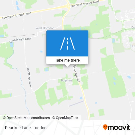 Peartree Lane map